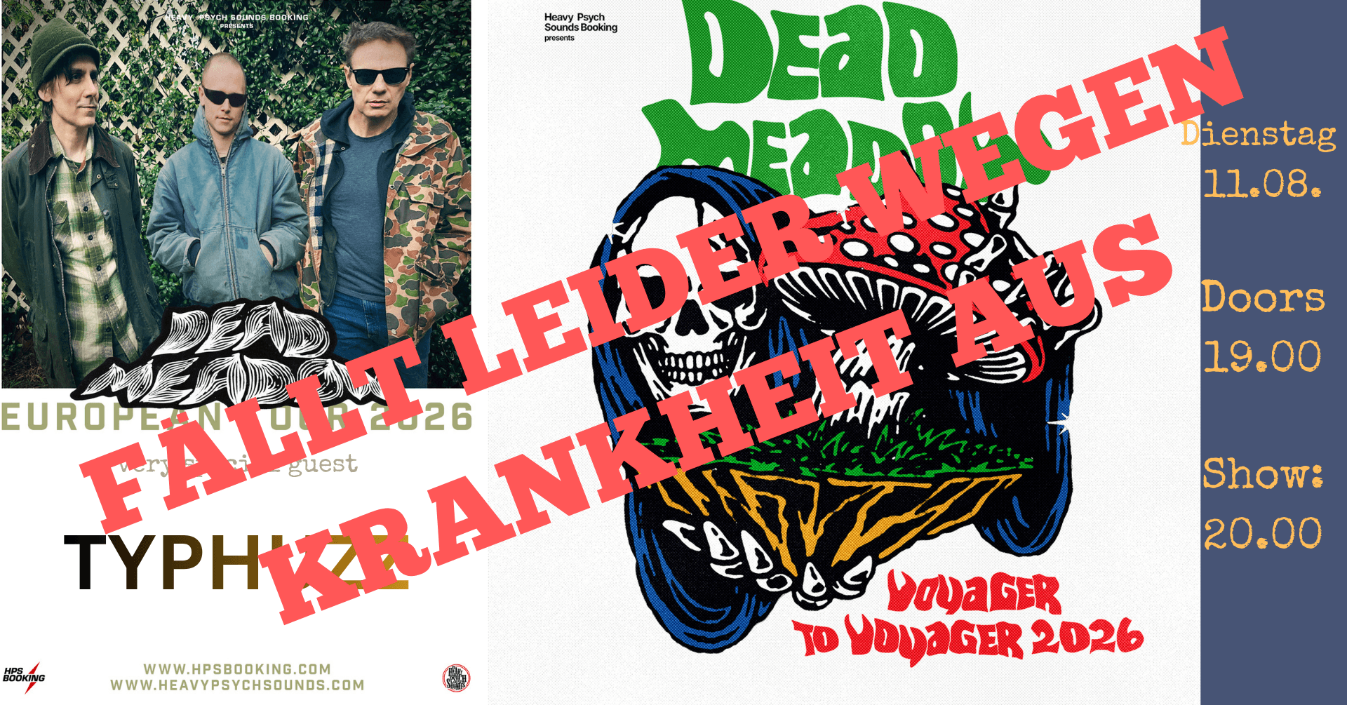 DEAD MEADOW + TYPHUZZ -ABGESAGT-