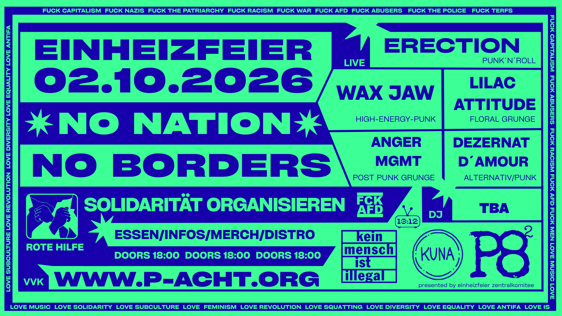 EINHEIZFEIER 2026